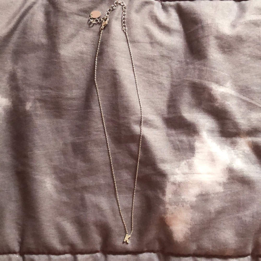 Initial “K” Necklace